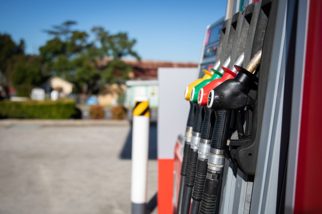 Fuel distribution - fuel bowser at service station
