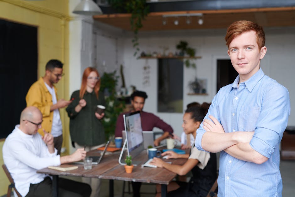 Image shows the Ironbark team in a contemporary office setting.